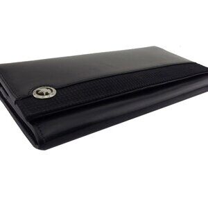 HUNTING WORLD Purse Black x silver Women Authentic secondhand